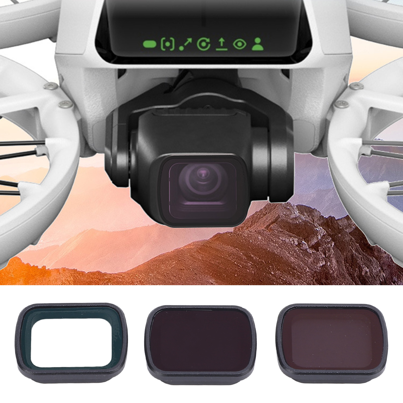 Drone Camera Vlog - 3 in 1 ND Filters Set