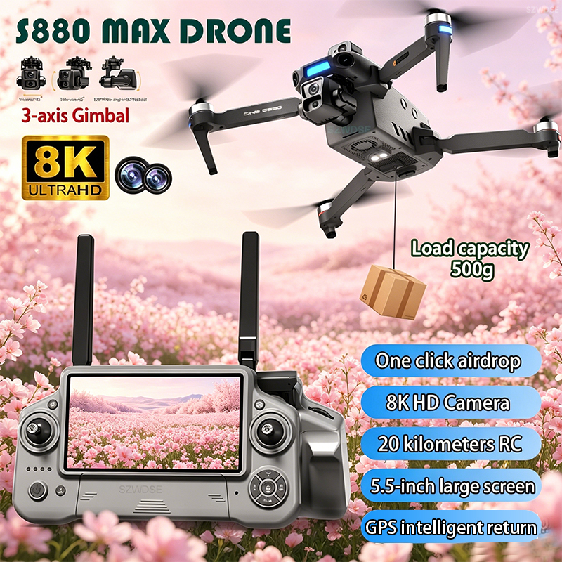 Drone Camera Lens - 2026 New 8K Dual Camera Drone