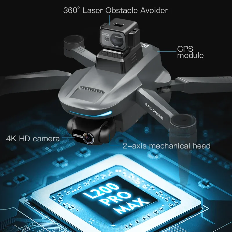 L200 PRO MAX Drone 4K 2-Axis P - Drone Camera Lens 리뷰 및 가격