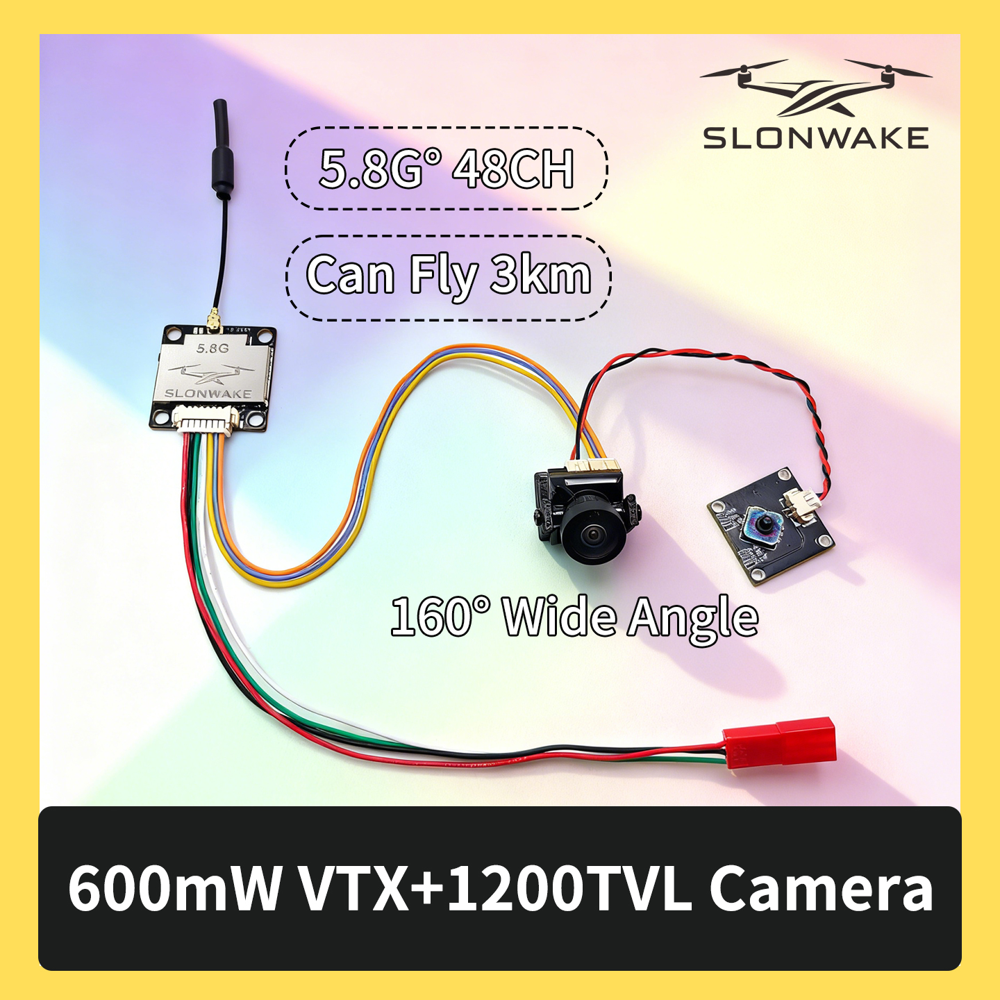 SLONWAKE 5.8G 600mW 7-24V FPV  - Drone Camera Wide Angle 리뷰 및 가격
