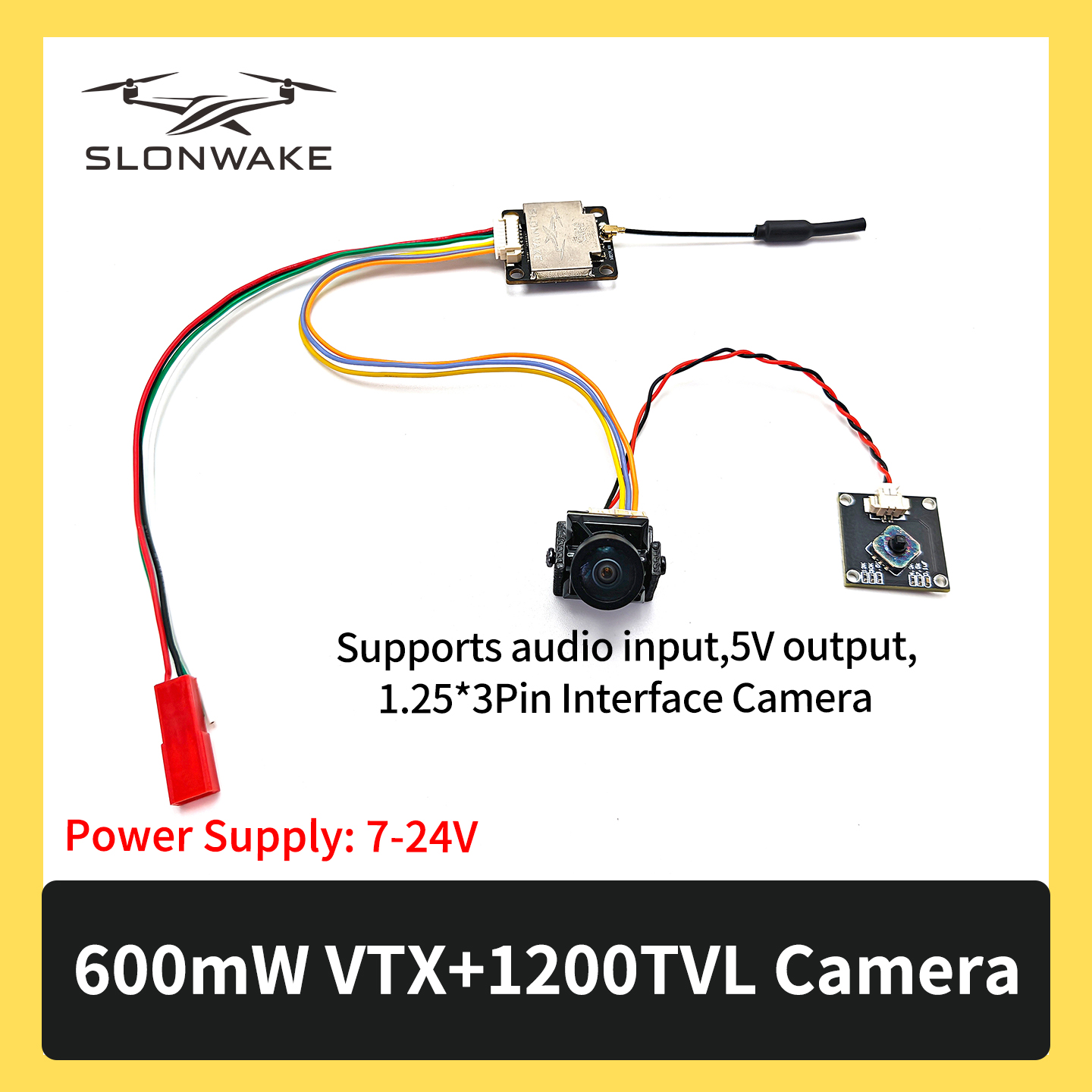 SLONWAKE 5.8G 600mW 7-24V FPV  - Drone Camera Wide Angle 리뷰 및 가격