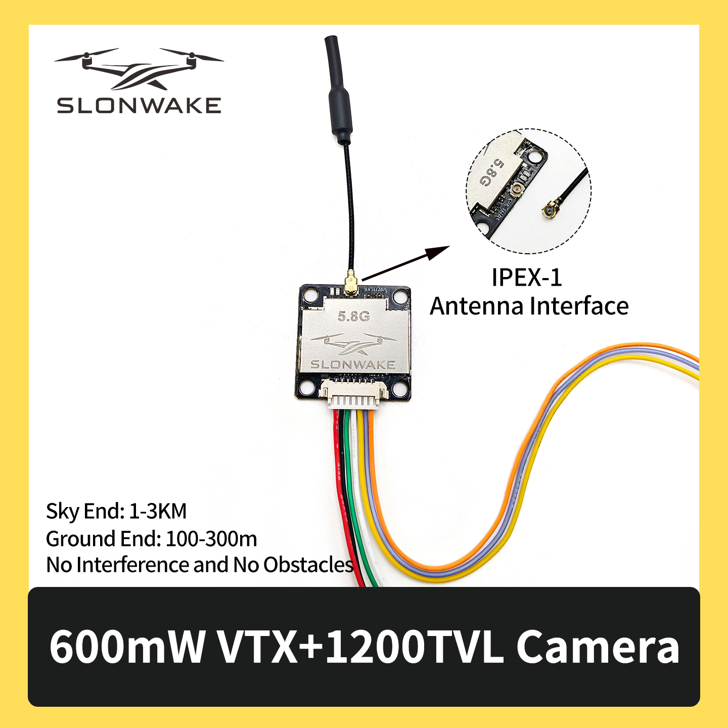 SLONWAKE 5.8G 600mW 7-24V FPV  - Drone Camera Wide Angle 리뷰 및 가격