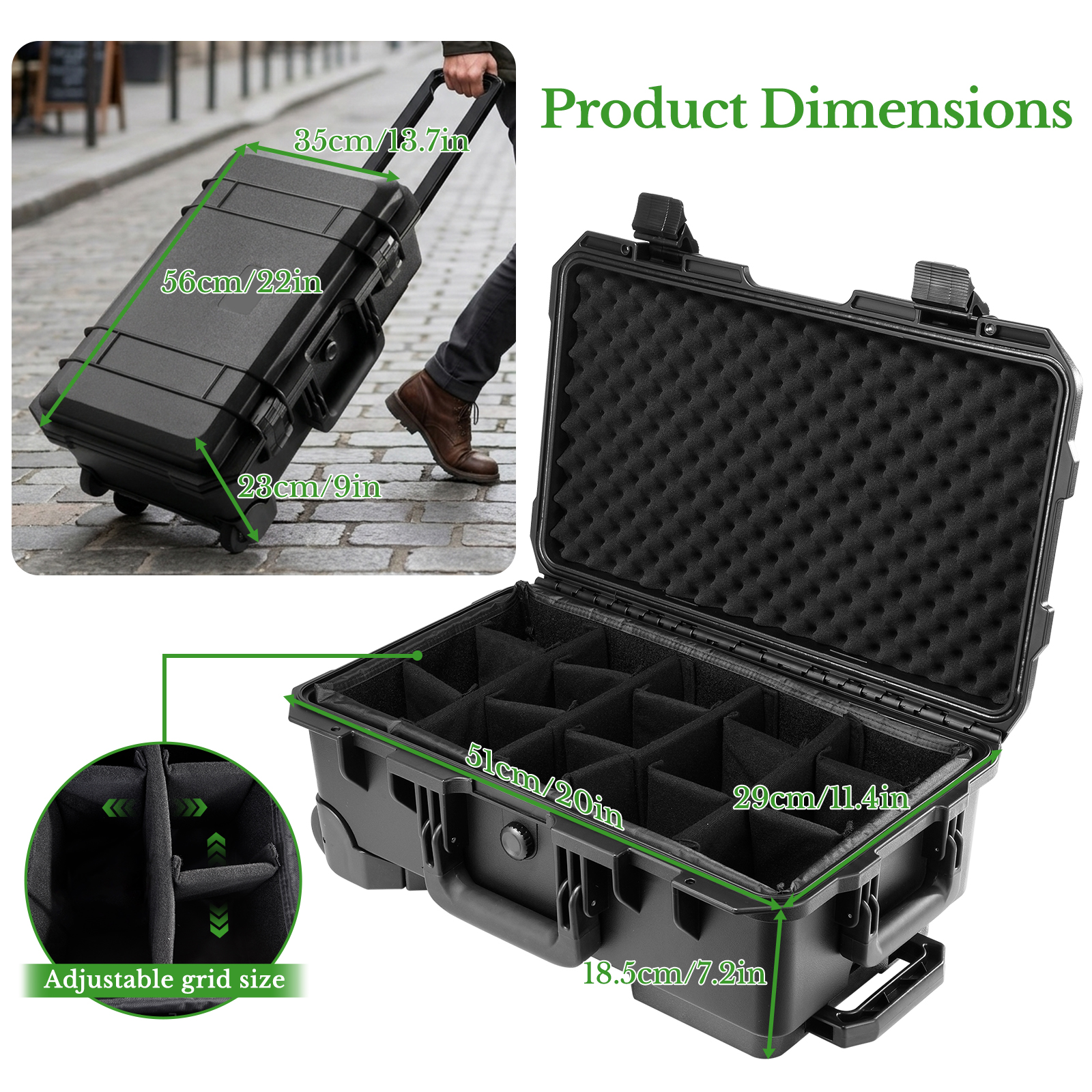 Professional Large Hard Rollin - Drone Camera Case 리뷰 및 가격