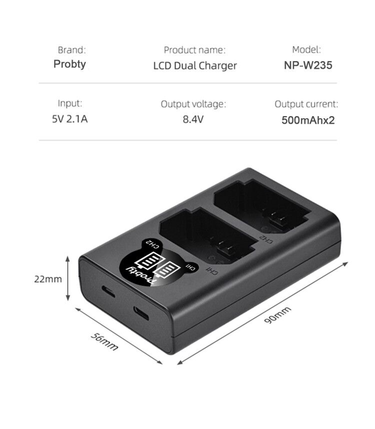 2200mAh NP-W235 NP W235 Batter - Drone Camera Action 리뷰 및 가격