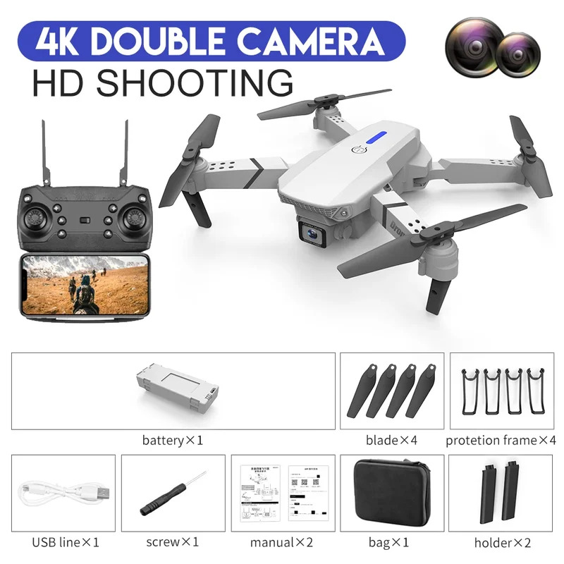 E88 ProIntelligent Folding Dro - Drone Camera Lens 리뷰 및 가격