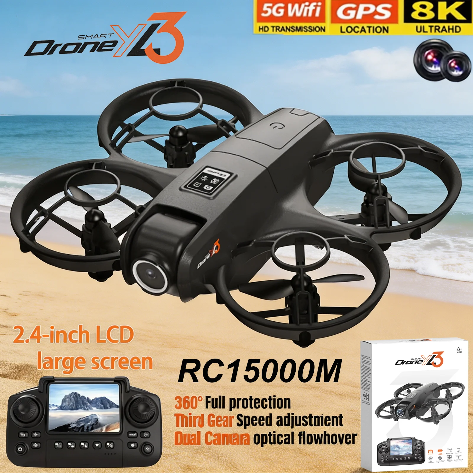 New YL3 RC Drone 8K 1080P Wide - Drone Camera Wide Angle 리뷰 및 가격