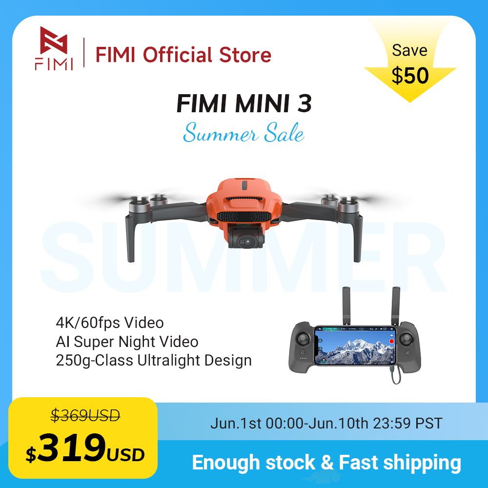 FIMI MINI 3 Camere drone 4K 60 - Drone Camera With Gimbal 리뷰 및 가격