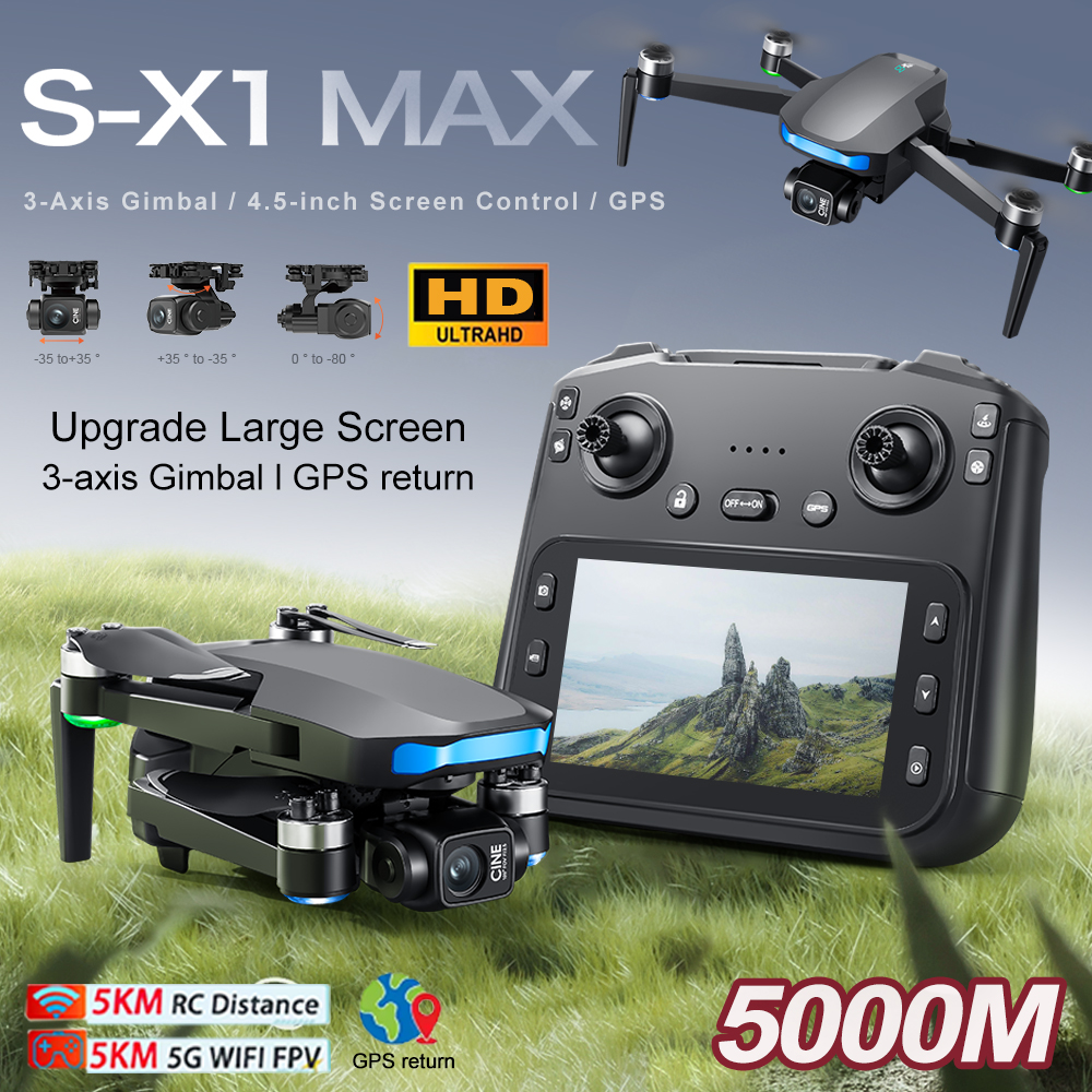 New S-X1 MAX Drone GPS 8K Prof - Drone Camera Lens 리뷰 및 가격