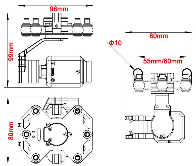 Tarot TL3T20 3-axis Gimbal 640 - Drone Camera Stabilized 리뷰 및 가격