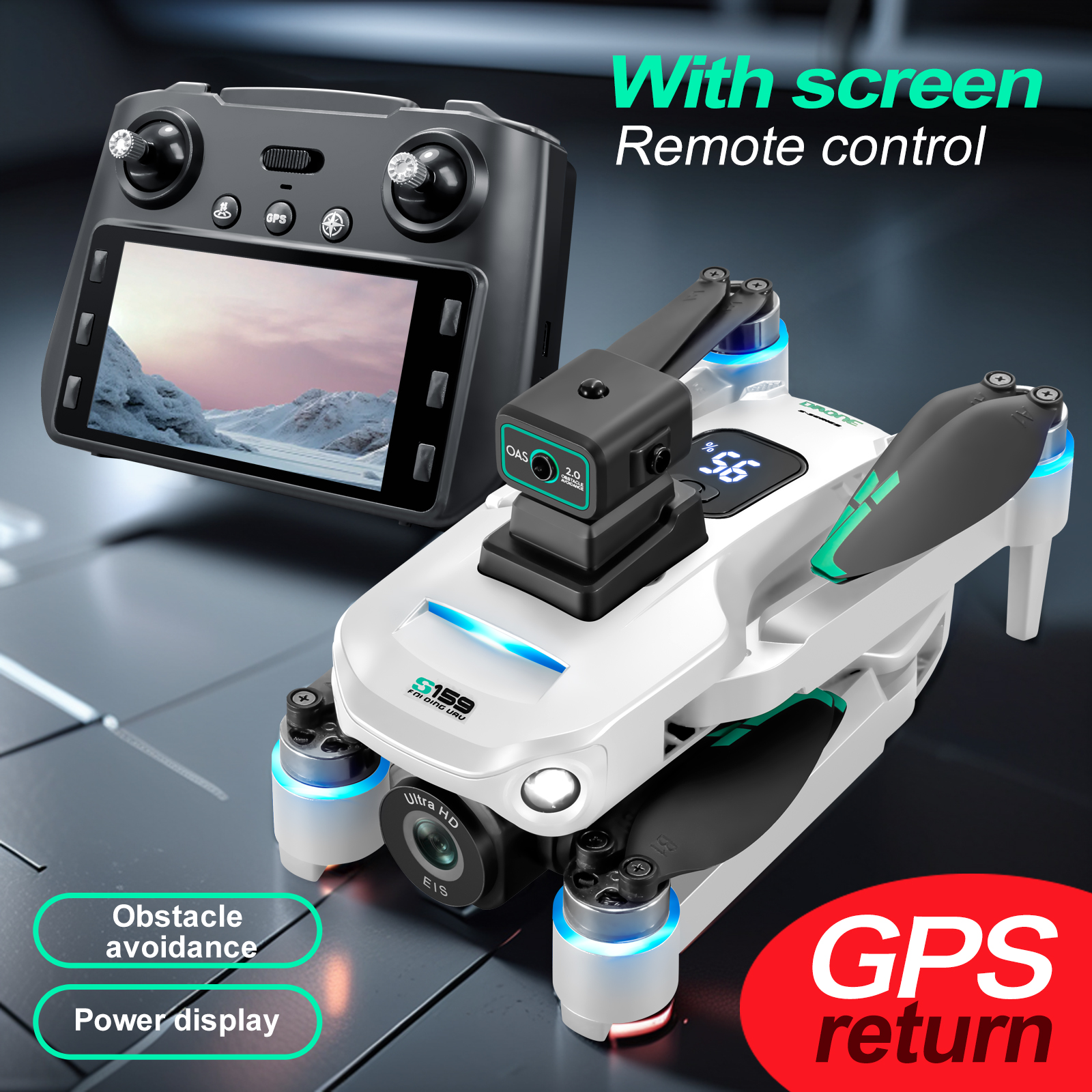 S159 GPS Drone 4K Profesional  - Drone Camera Mount 리뷰 및 가격