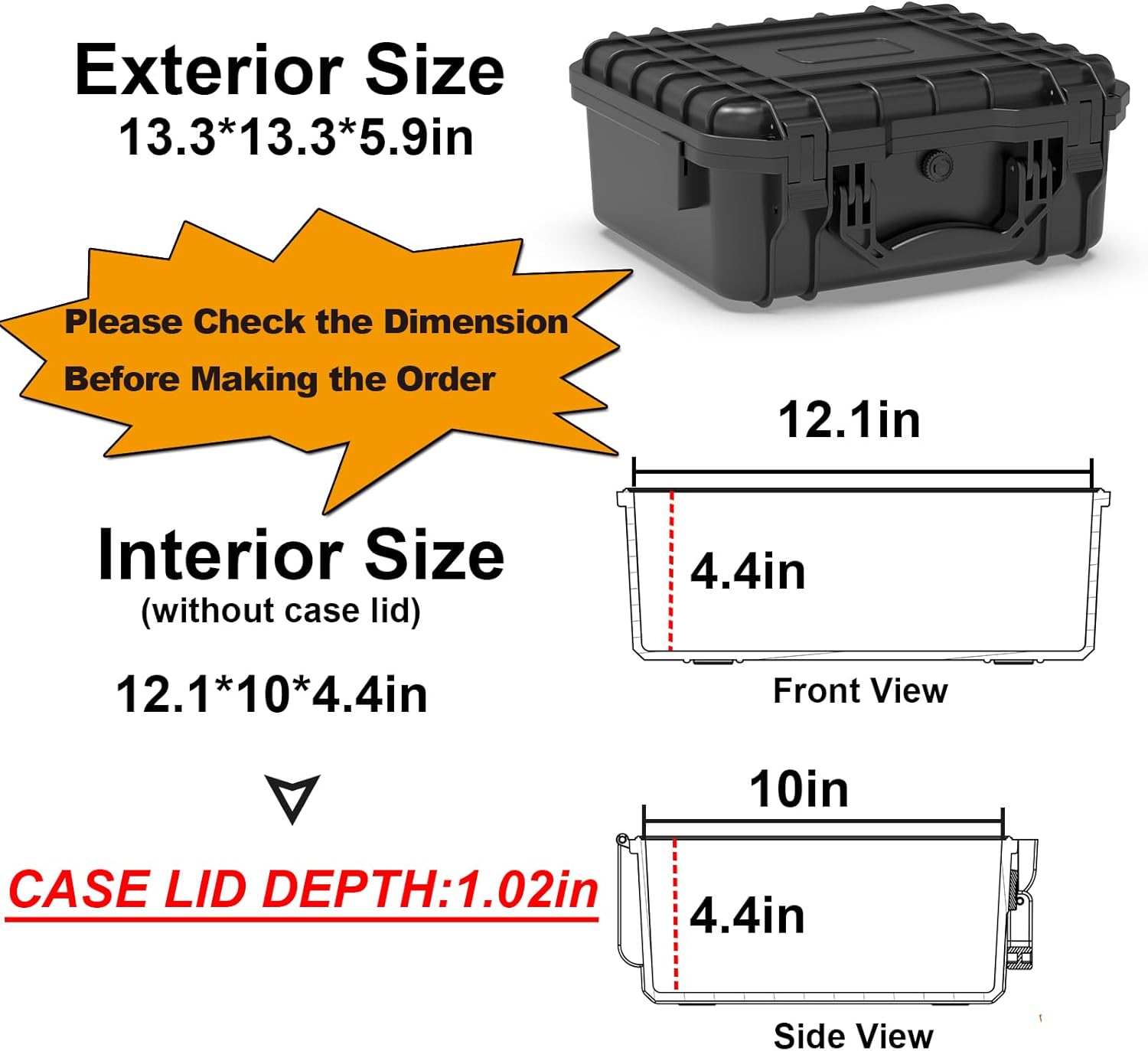Waterproof Hard Case with Pick - Drone Camera Waterproof 리뷰 및 가격